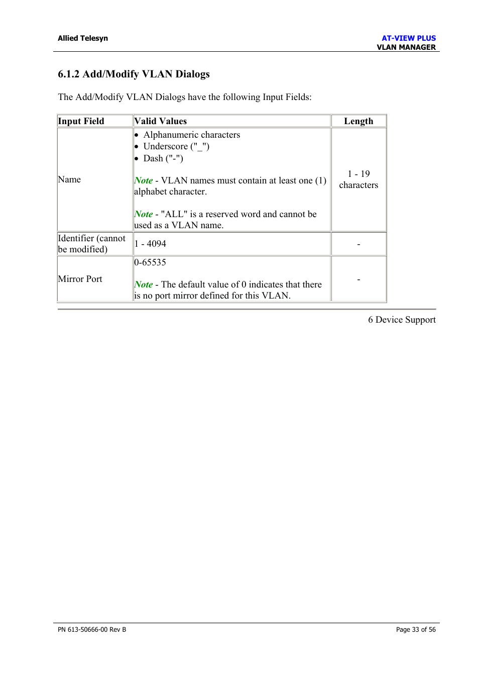 2 add/modify vlan dialogs, At-8124xl (v2) | Allied Telesis AT-VIEW PLUS 3.1 VLAN MANAGER User Manual | Page 33 / 56