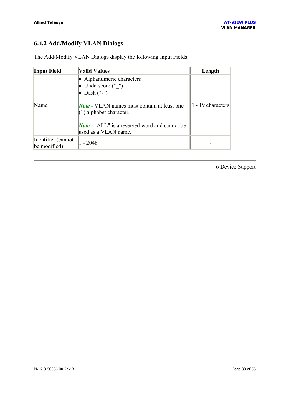 2 add/modify vlan dialogs, At-8300gb series | Allied Telesis AT-VIEW PLUS 3.1 VLAN MANAGER User Manual | Page 38 / 56