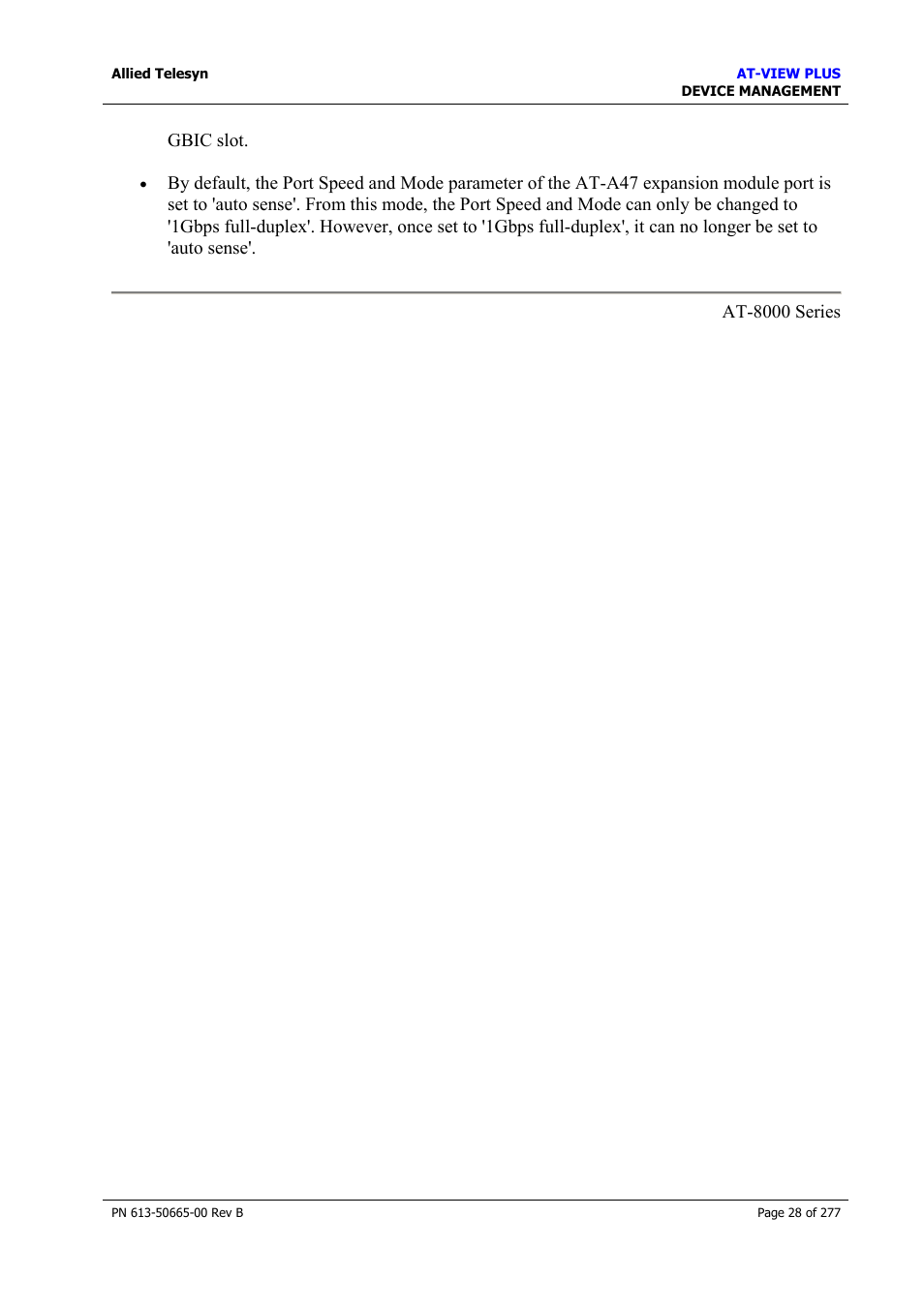 Allied Telesis AT-VIEW PLUS 3.1 DEVICE MANAGEMENT User Manual | Page 28 / 277