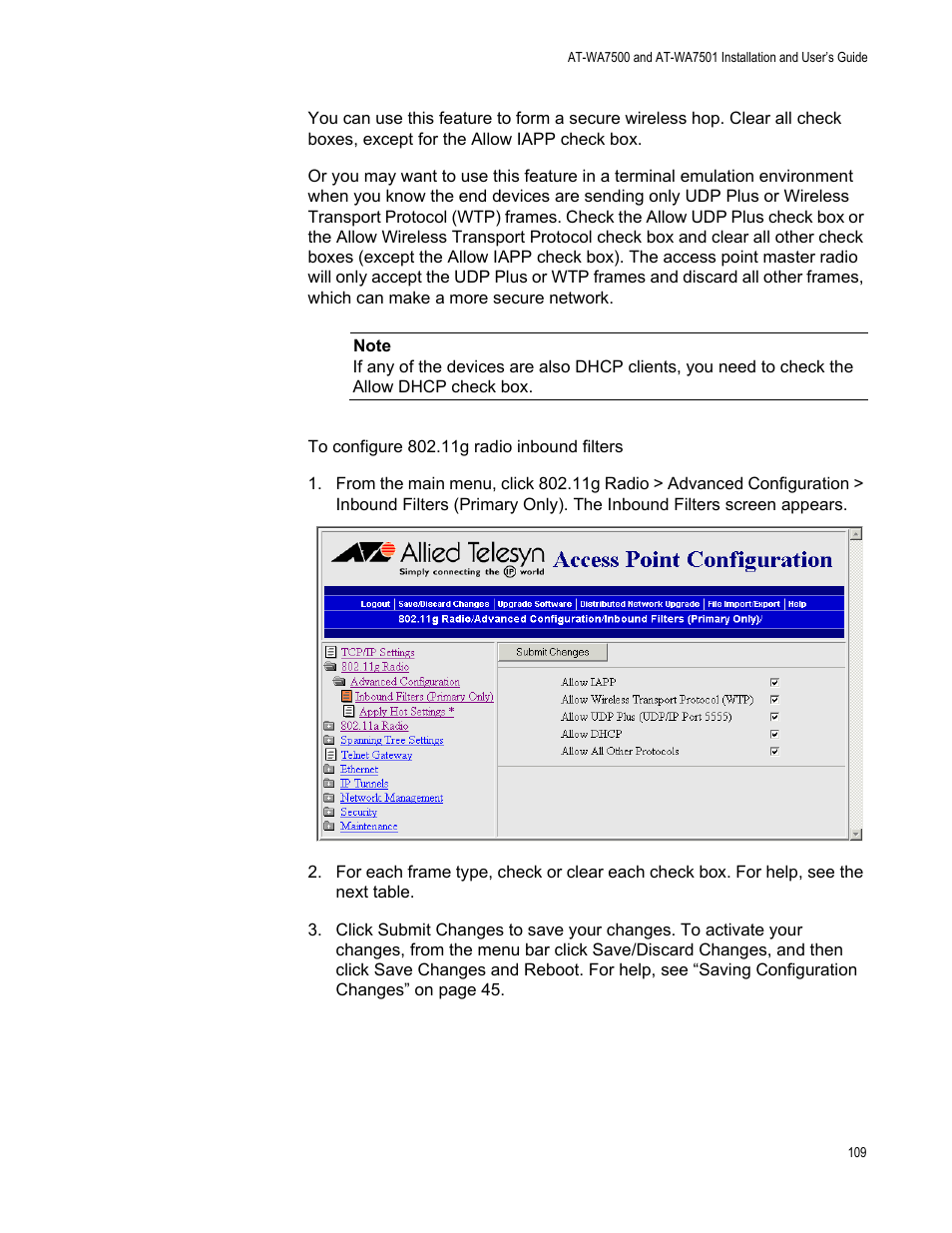Allied Telesis AT-WA7501 User Manual | Page 109 / 352