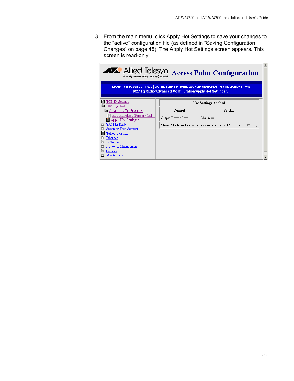 Allied Telesis AT-WA7501 User Manual | Page 111 / 352