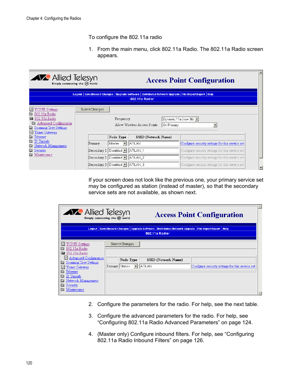 Allied Telesis AT-WA7501 User Manual | Page 120 / 352