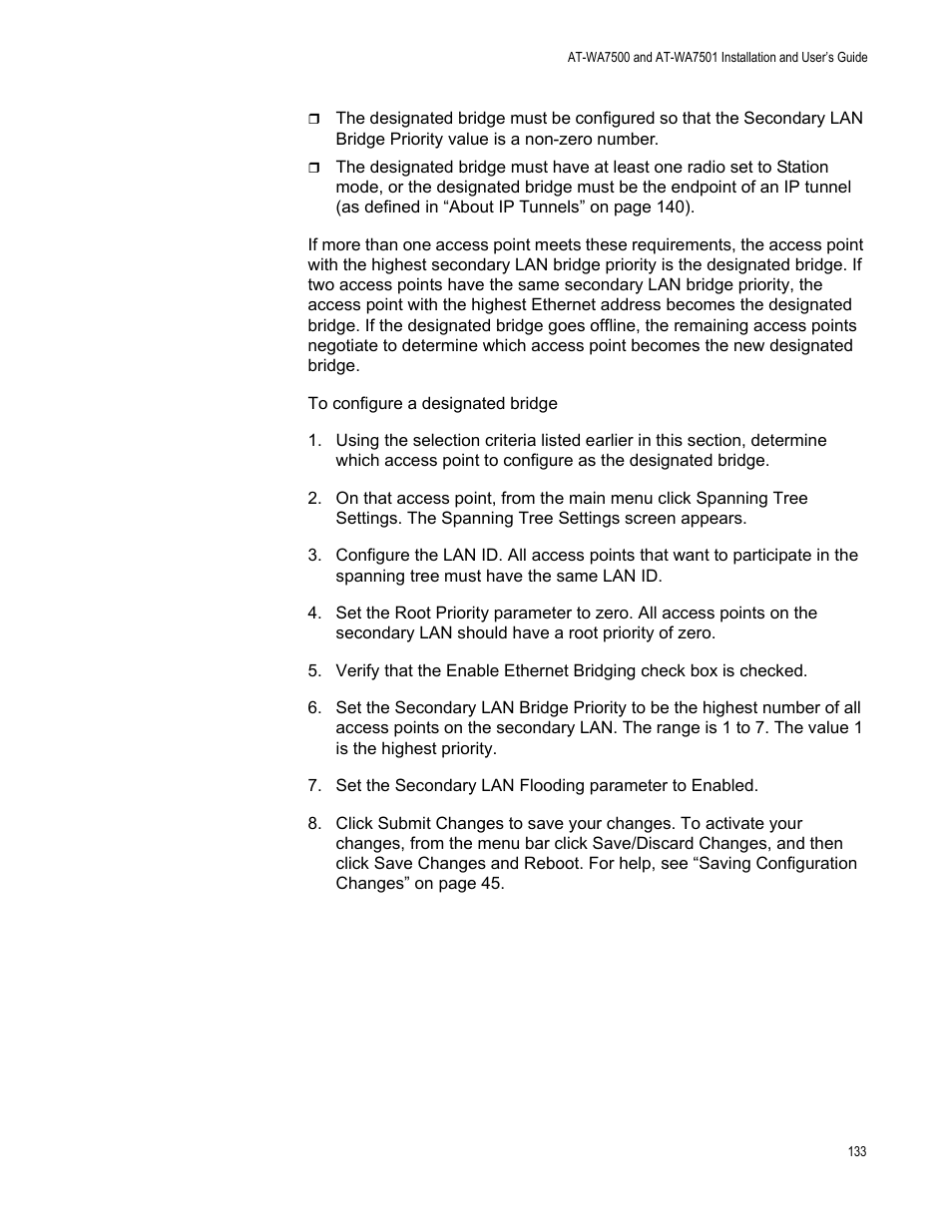 Allied Telesis AT-WA7501 User Manual | Page 133 / 352