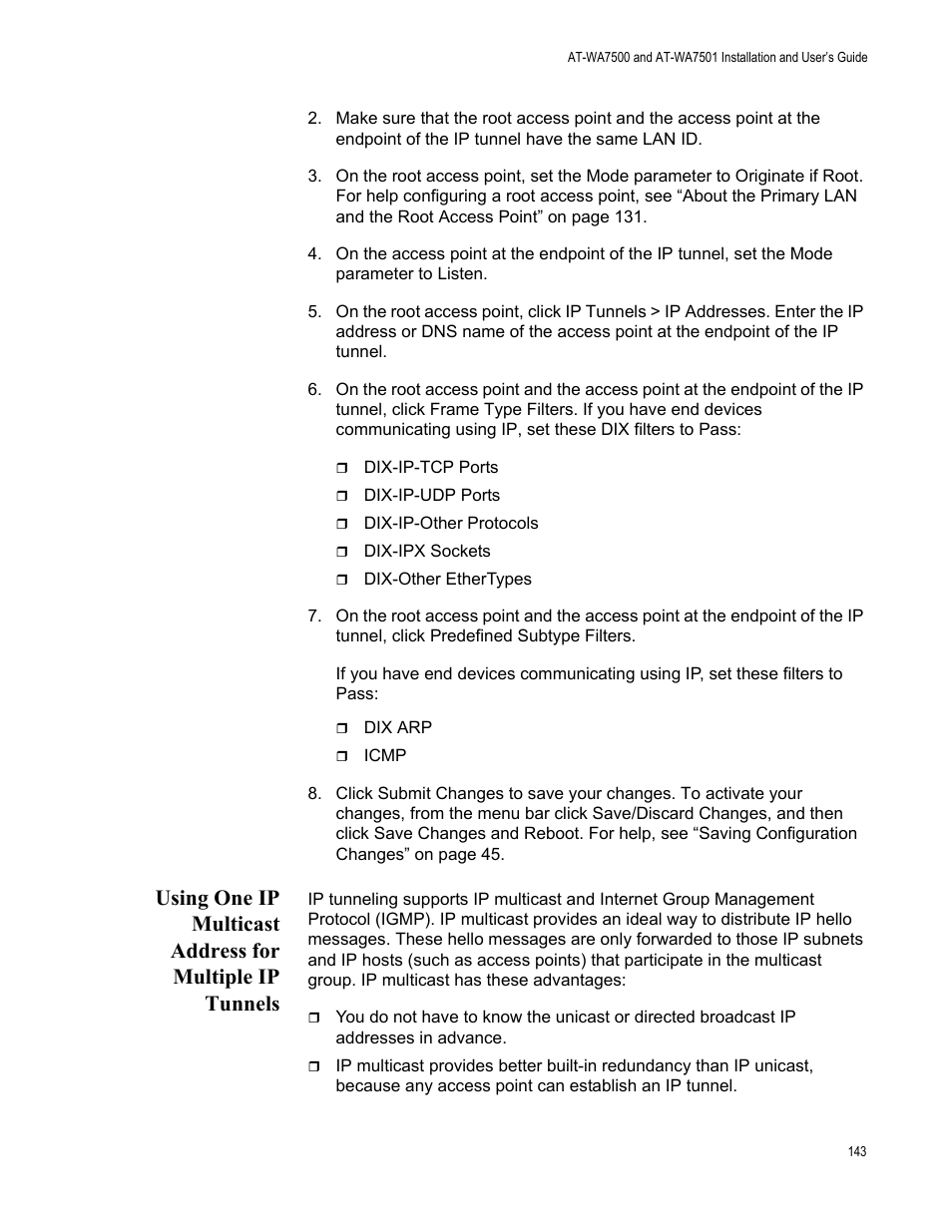 Allied Telesis AT-WA7501 User Manual | Page 143 / 352