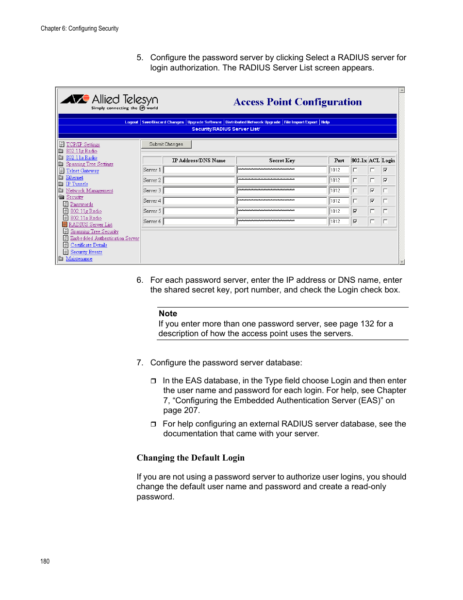 Allied Telesis AT-WA7501 User Manual | Page 180 / 352