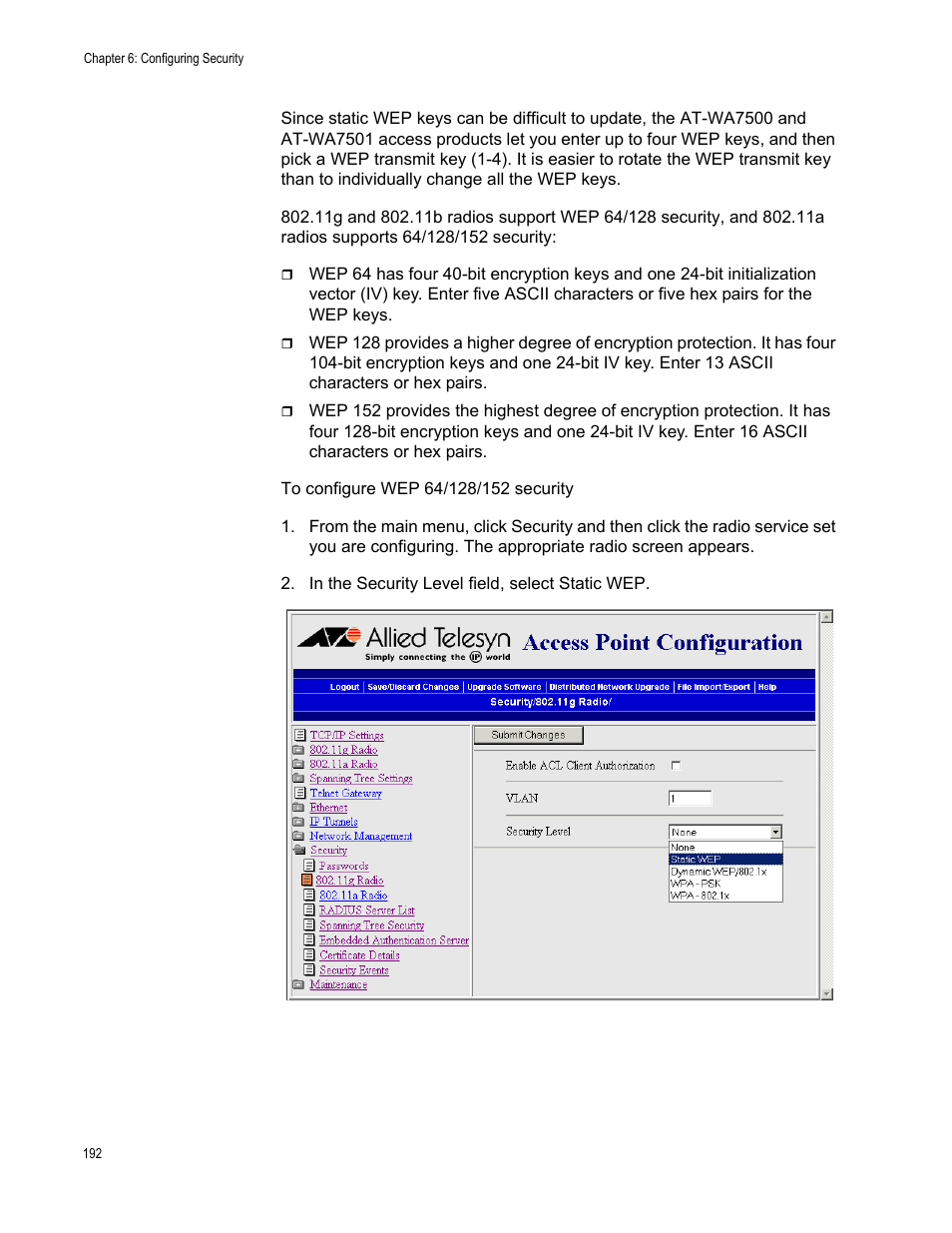 Allied Telesis AT-WA7501 User Manual | Page 192 / 352