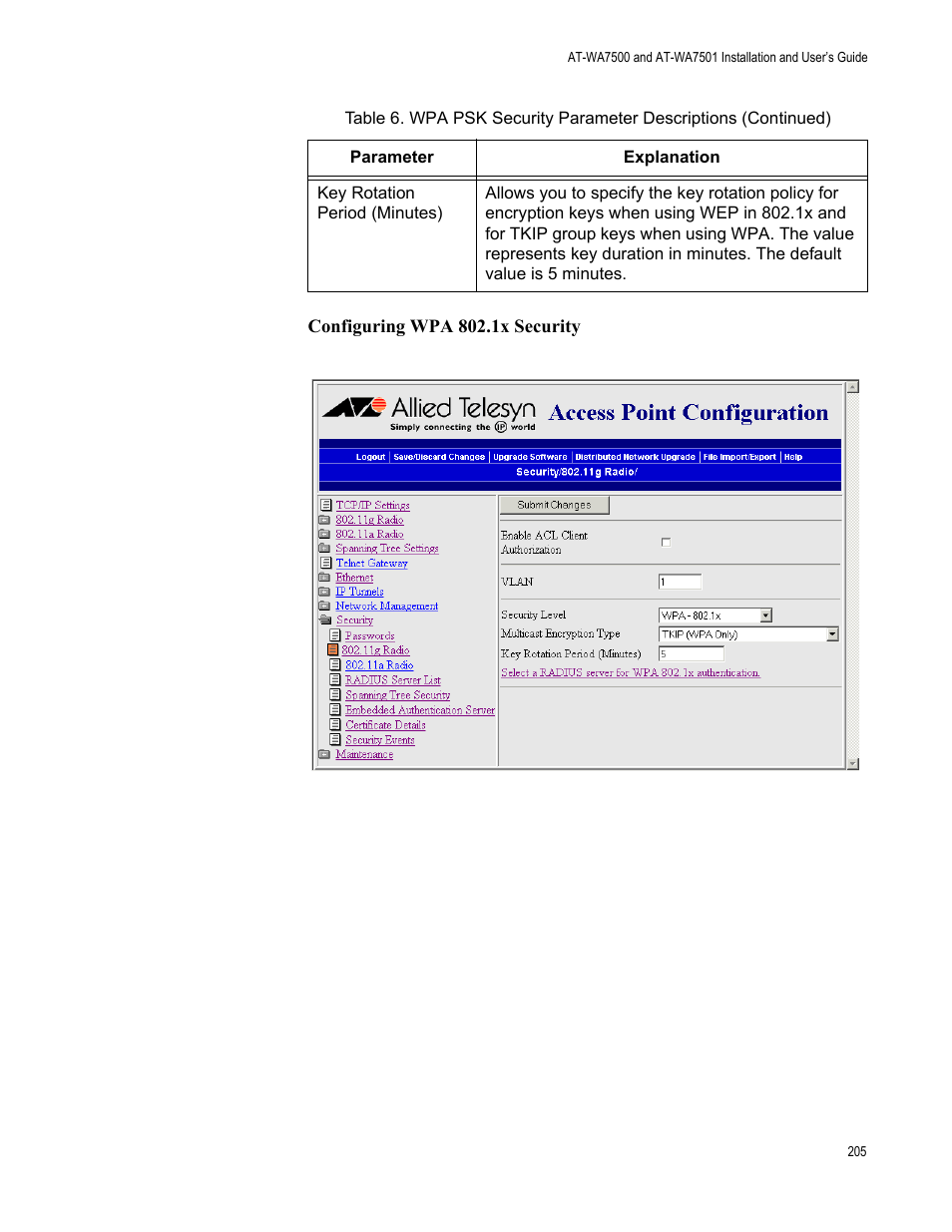 Allied Telesis AT-WA7501 User Manual | Page 205 / 352