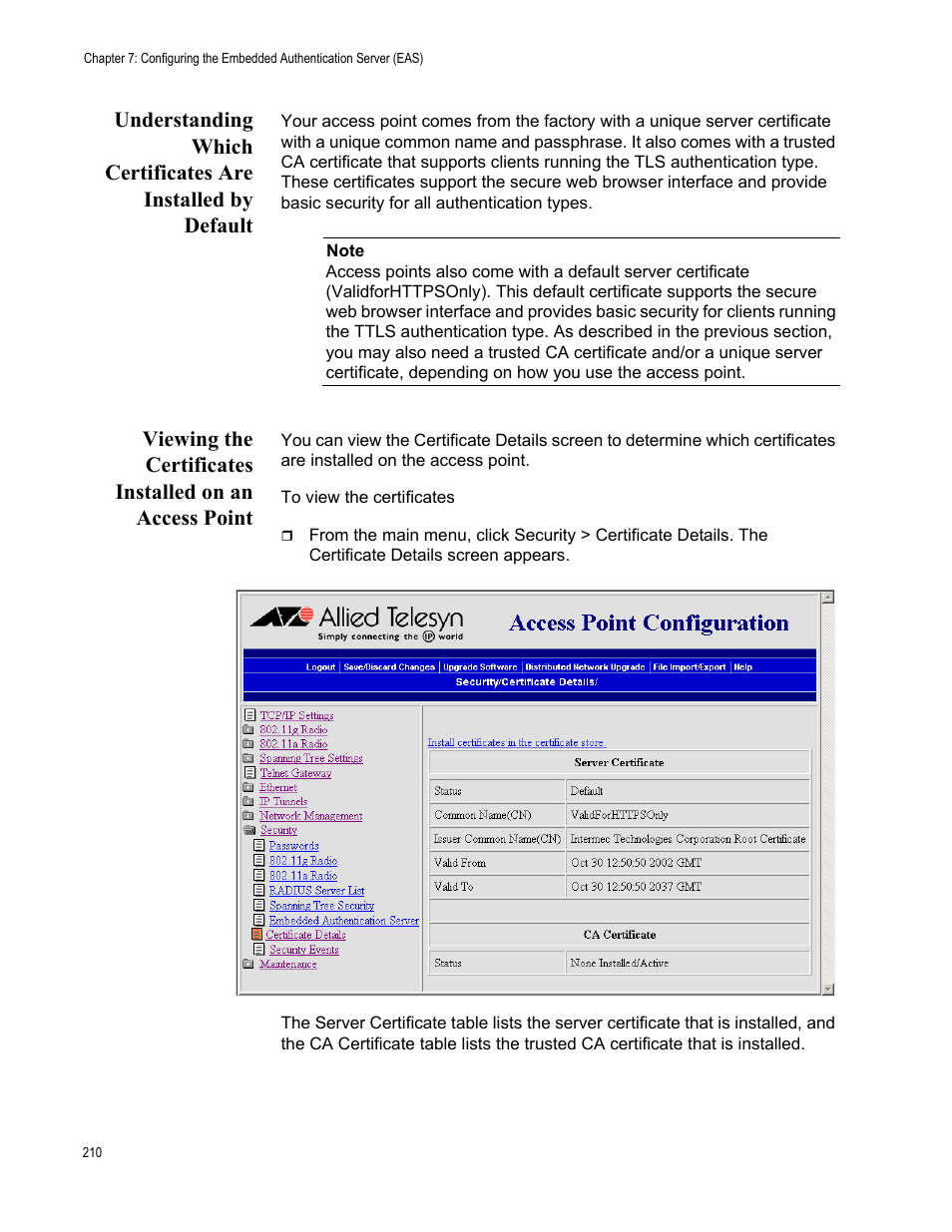 Allied Telesis AT-WA7501 User Manual | Page 210 / 352