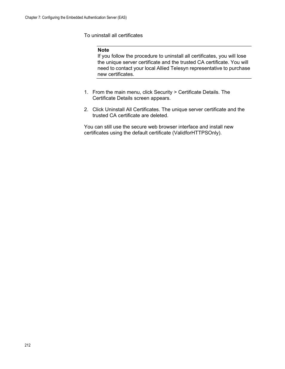 Allied Telesis AT-WA7501 User Manual | Page 212 / 352