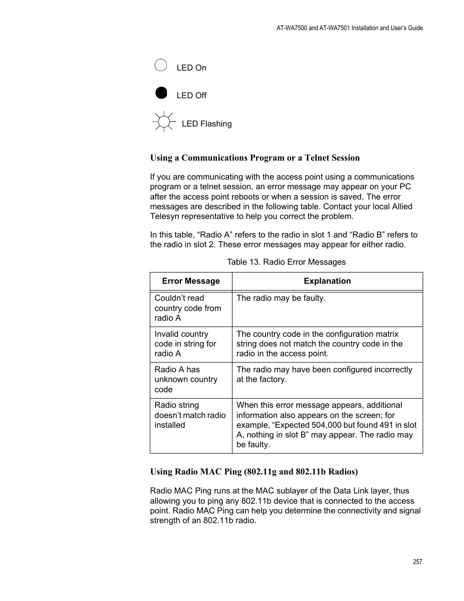 Allied Telesis AT-WA7501 User Manual | Page 257 / 352