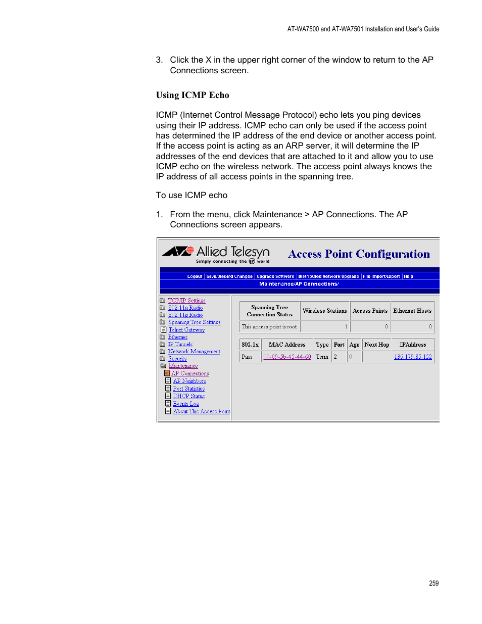 Allied Telesis AT-WA7501 User Manual | Page 259 / 352