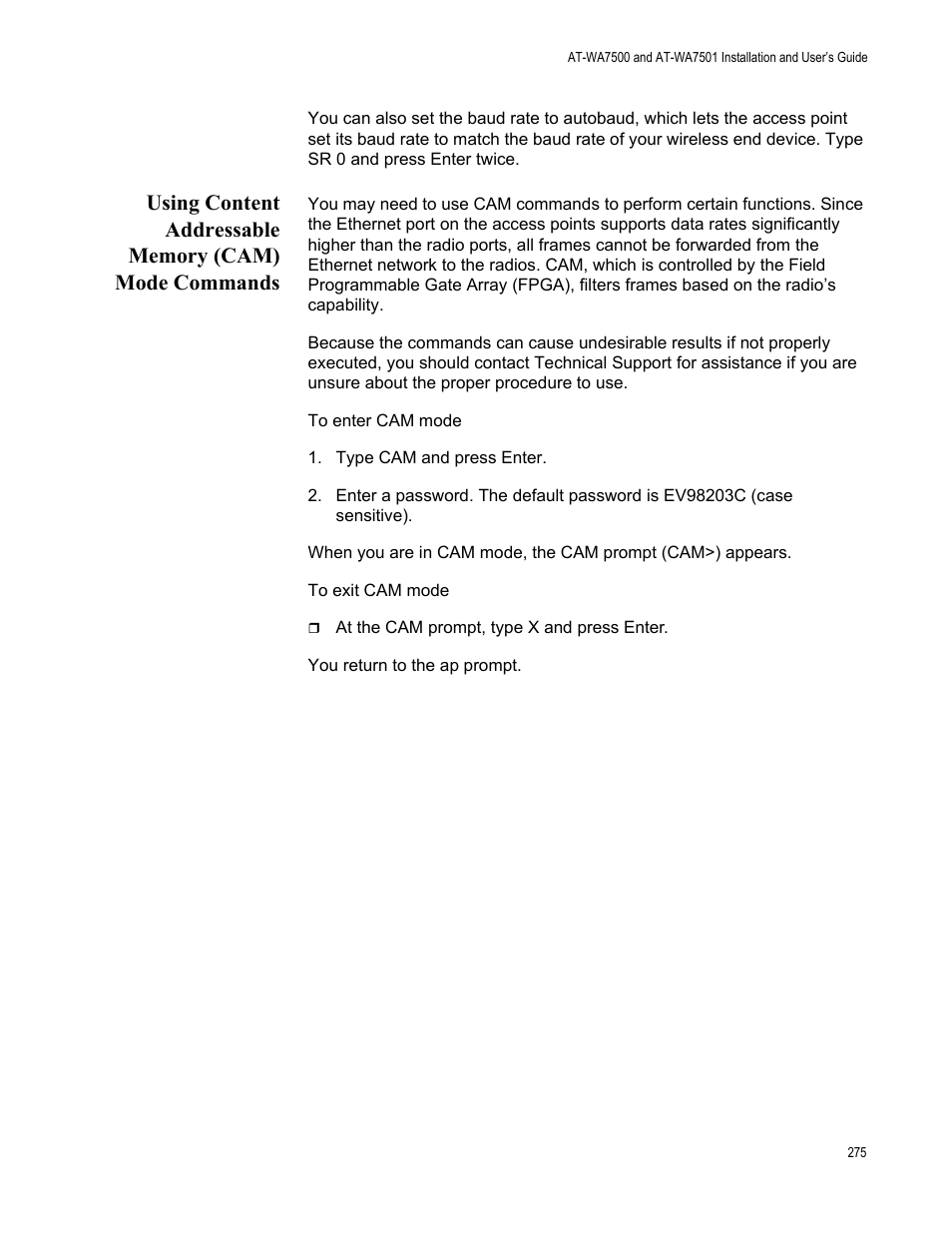 Allied Telesis AT-WA7501 User Manual | Page 275 / 352