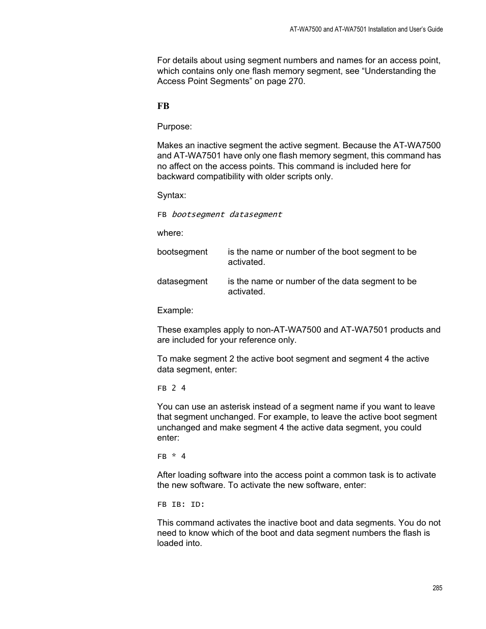 Allied Telesis AT-WA7501 User Manual | Page 285 / 352