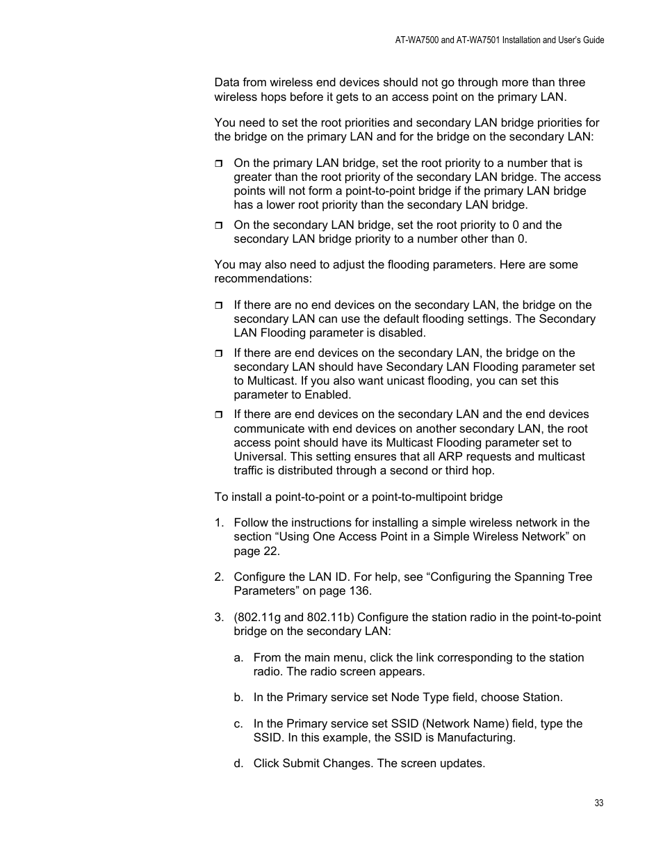 Allied Telesis AT-WA7501 User Manual | Page 33 / 352