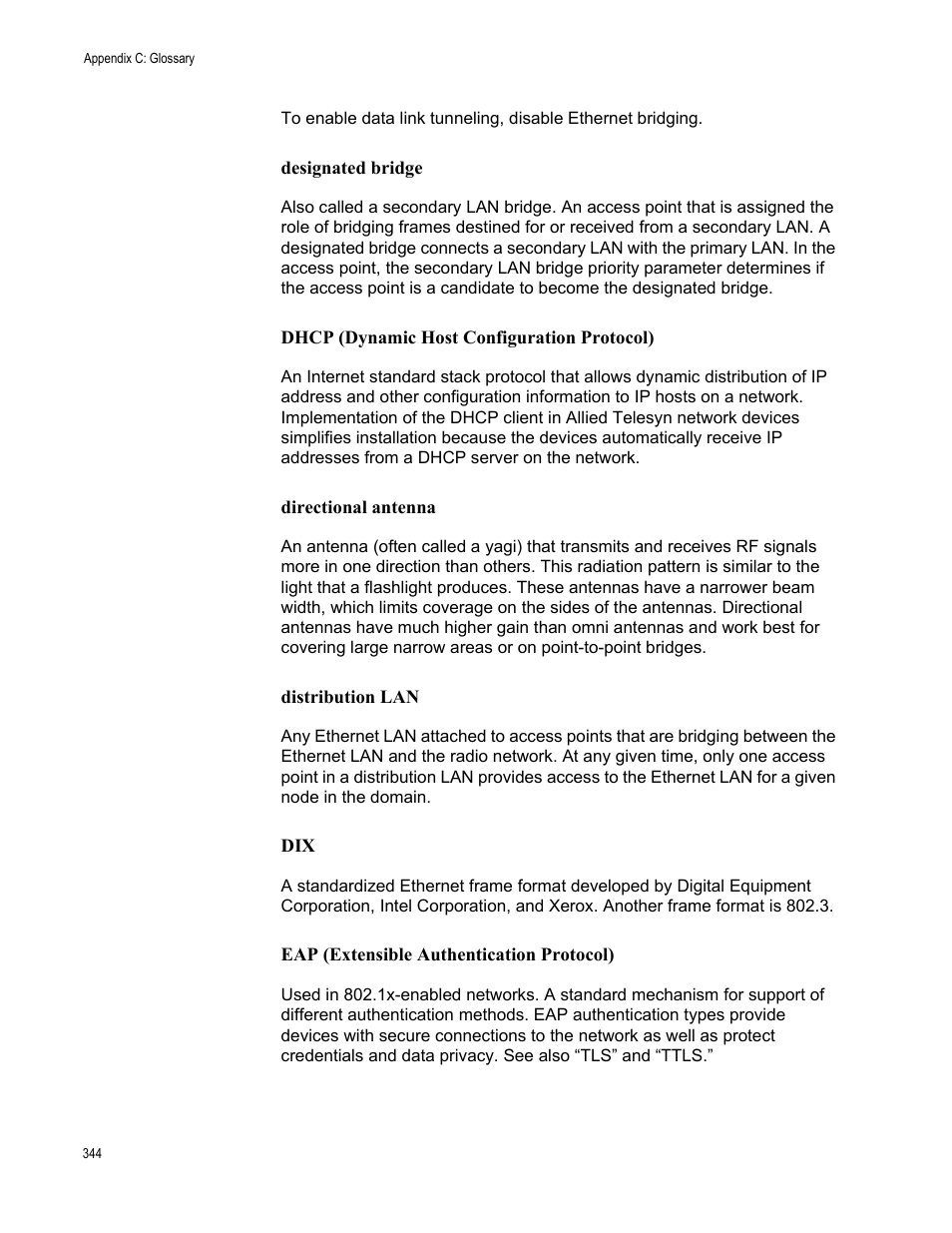 Allied Telesis AT-WA7501 User Manual | Page 344 / 352