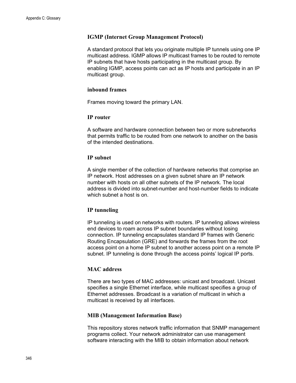 Allied Telesis AT-WA7501 User Manual | Page 346 / 352