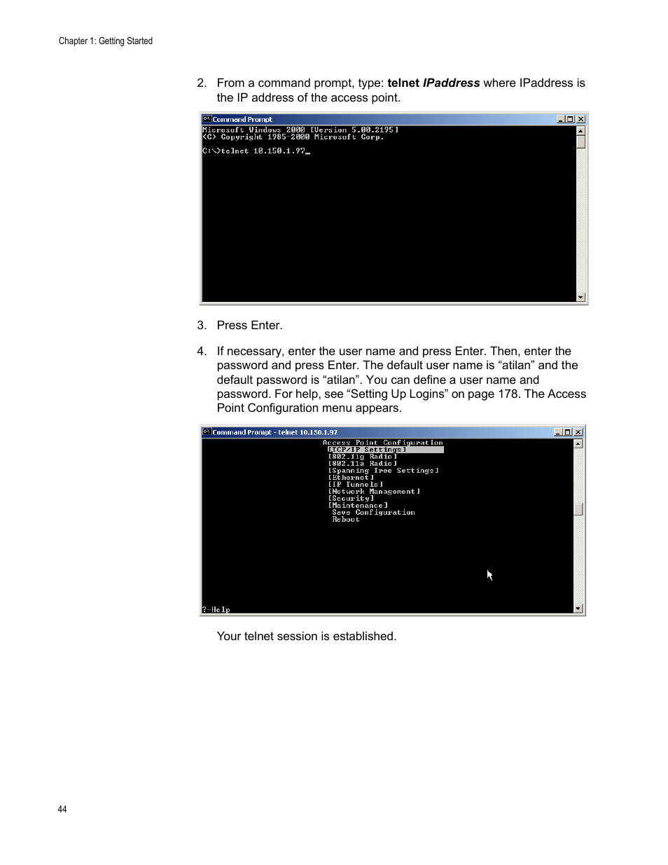 Allied Telesis AT-WA7501 User Manual | Page 44 / 352