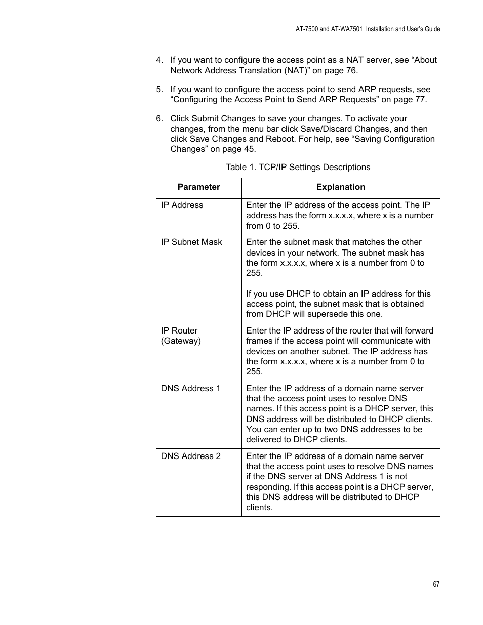 Allied Telesis AT-WA7501 User Manual | Page 67 / 352