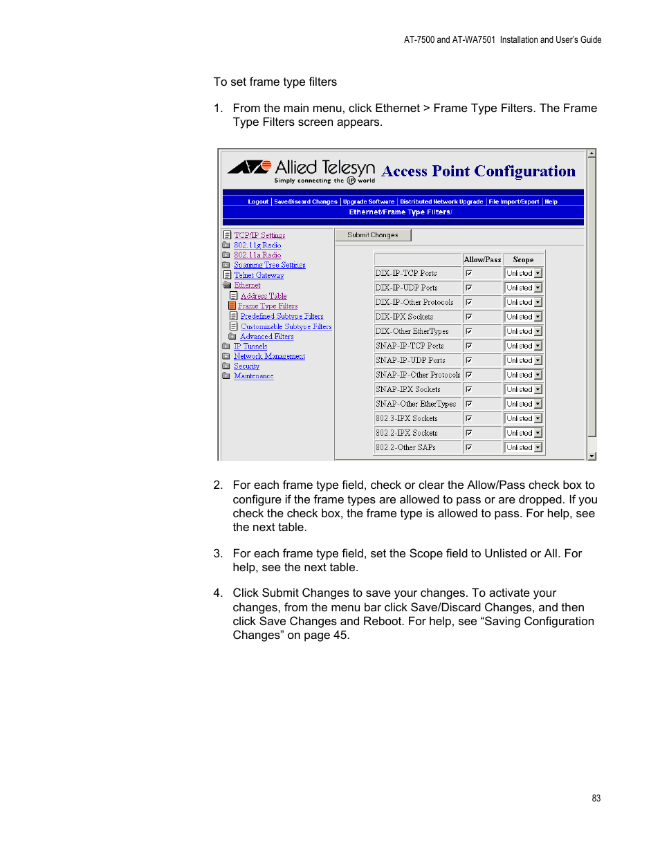 Allied Telesis AT-WA7501 User Manual | Page 83 / 352