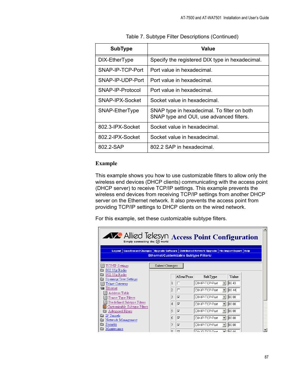 Allied Telesis AT-WA7501 User Manual | Page 87 / 352