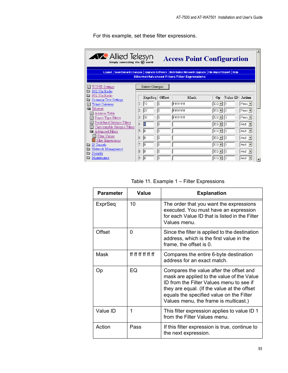 Allied Telesis AT-WA7501 User Manual | Page 93 / 352