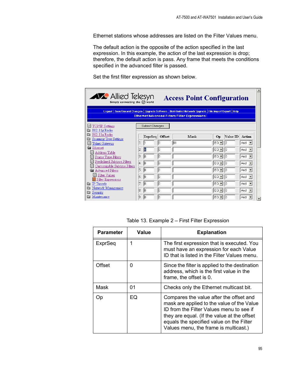 Allied Telesis AT-WA7501 User Manual | Page 95 / 352