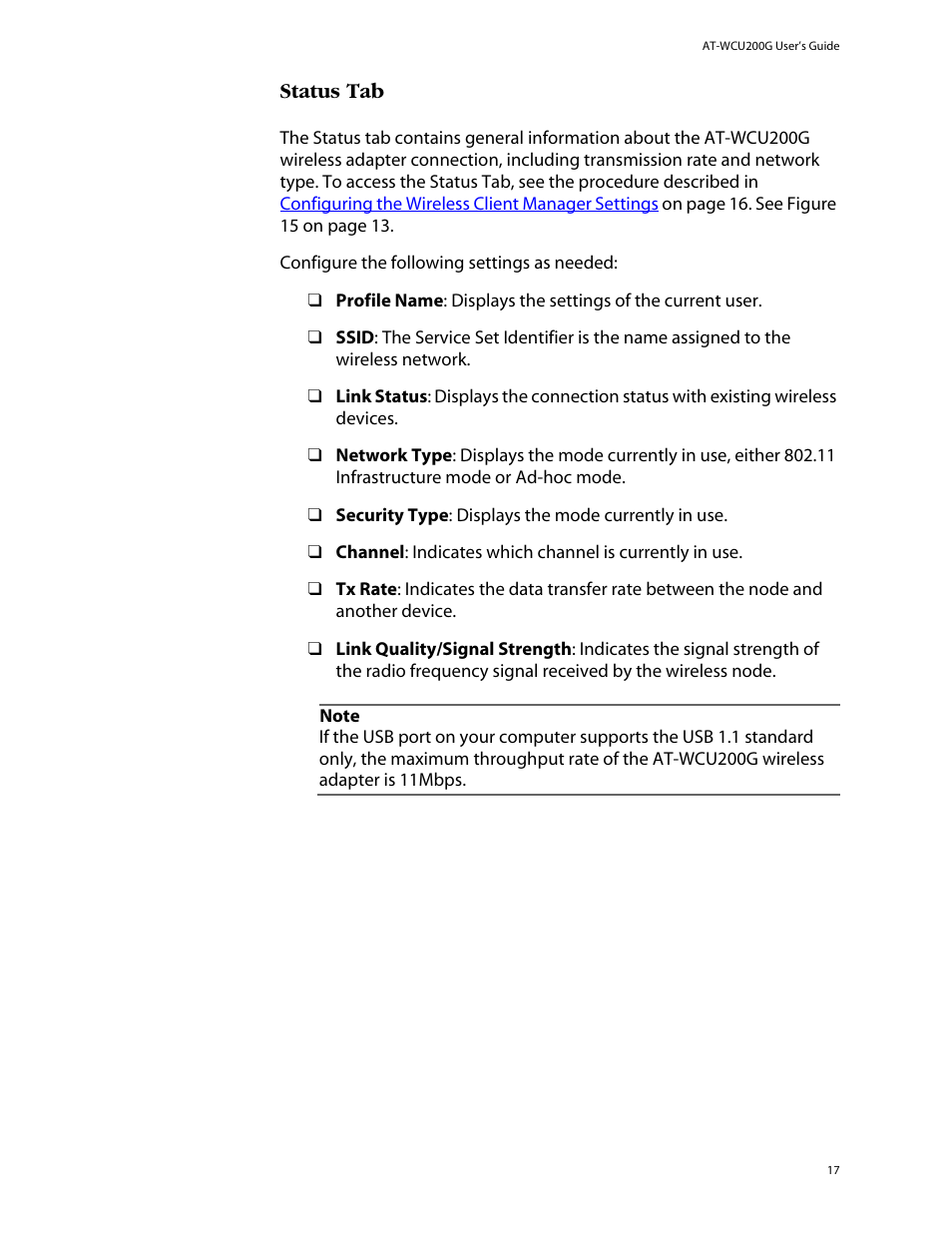 Allied Telesis AT-WCU200G User Manual | Page 31 / 60
