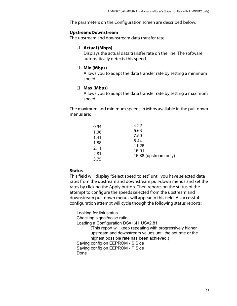 Allied Telesis AT-MC602 User Manual | Page 39 / 65
