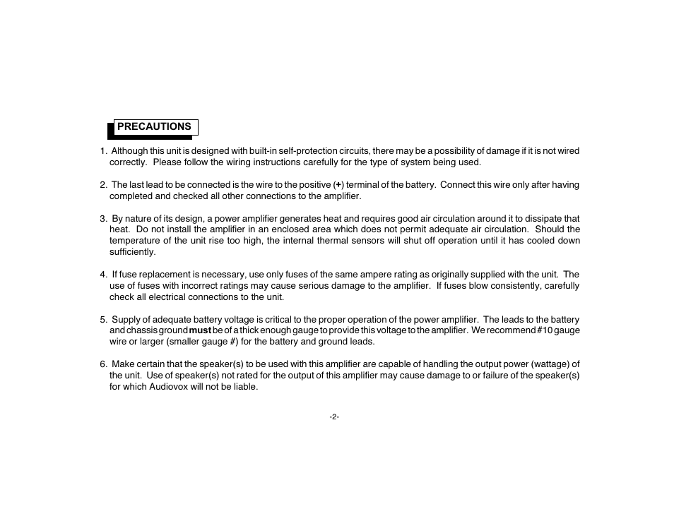 Audiovox PA-S450 User Manual | Page 4 / 16