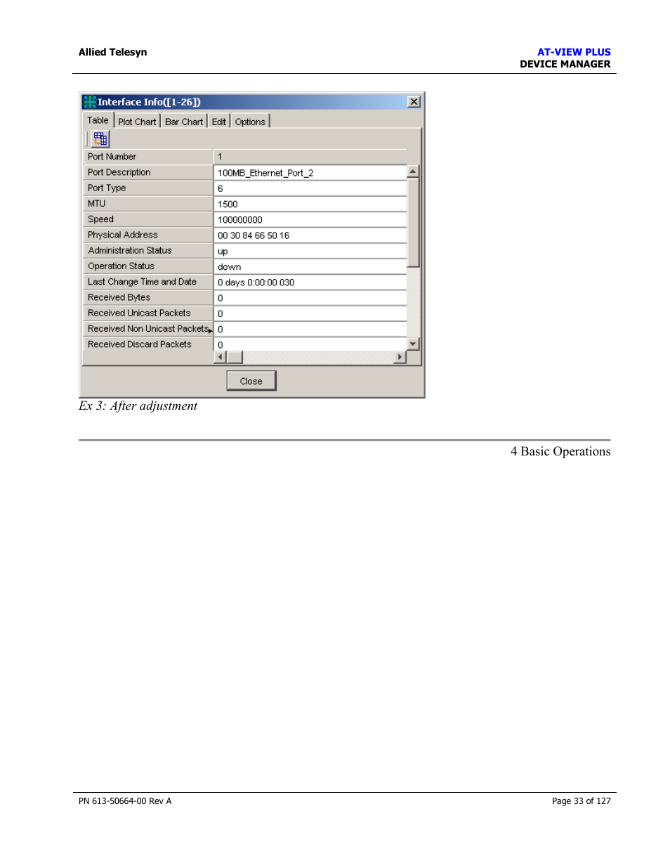 Common menus | Allied Telesis AT-VIEW PLUS 3.0 DEVICE MANAGER User Manual | Page 33 / 127