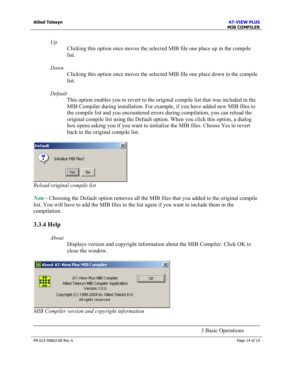 4 help | Allied Telesis AT-VIEW PLUS 3.0 MIB COMPILER User Manual | Page 14 / 14