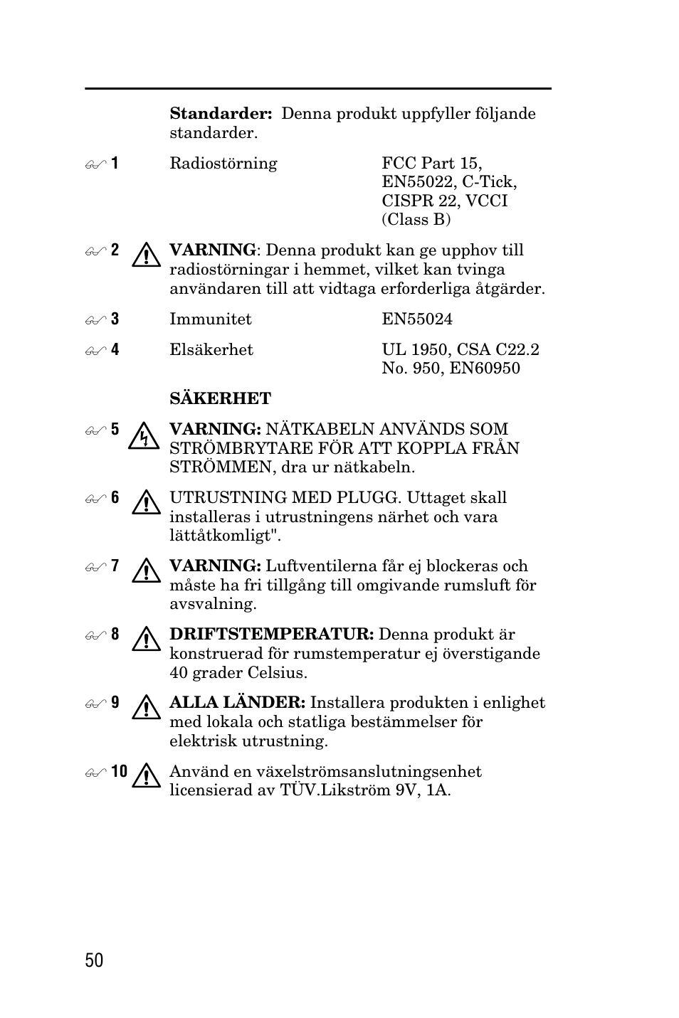 Allied Telesis AT-FS708LE User Manual | Page 50 / 50