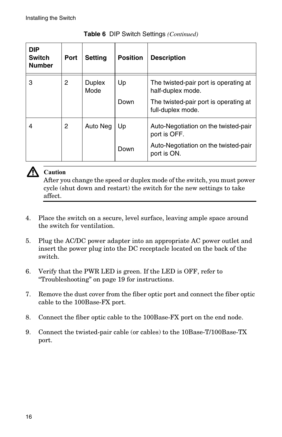 Allied Telesis AT-FS202SC/FS4 User Manual | Page 24 / 44