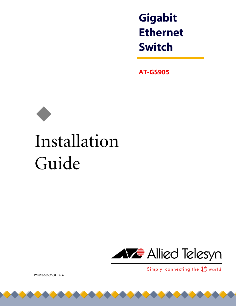 Allied Telesis AT-GS905 User Manual | 49 pages