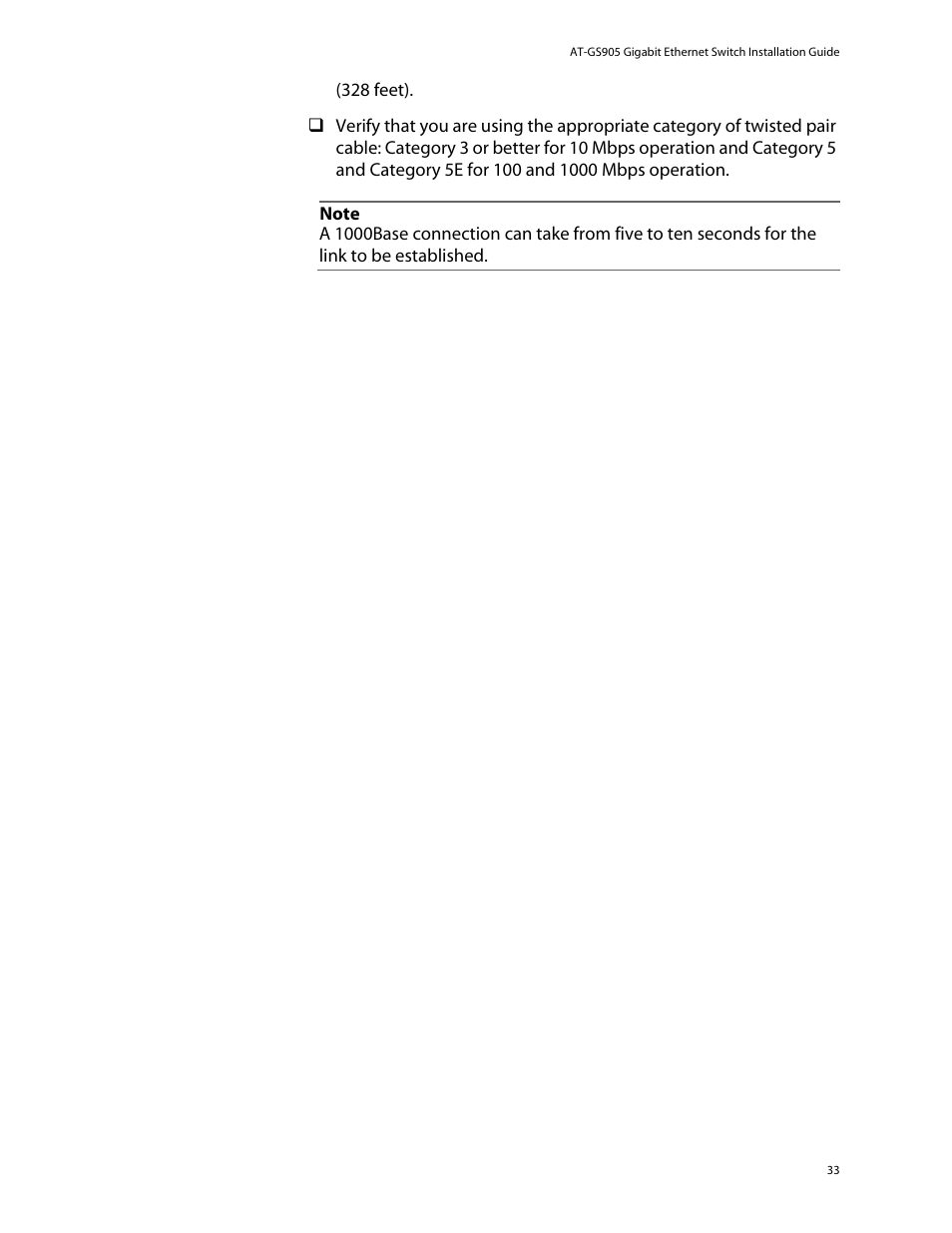 Allied Telesis AT-GS905 User Manual | Page 33 / 49