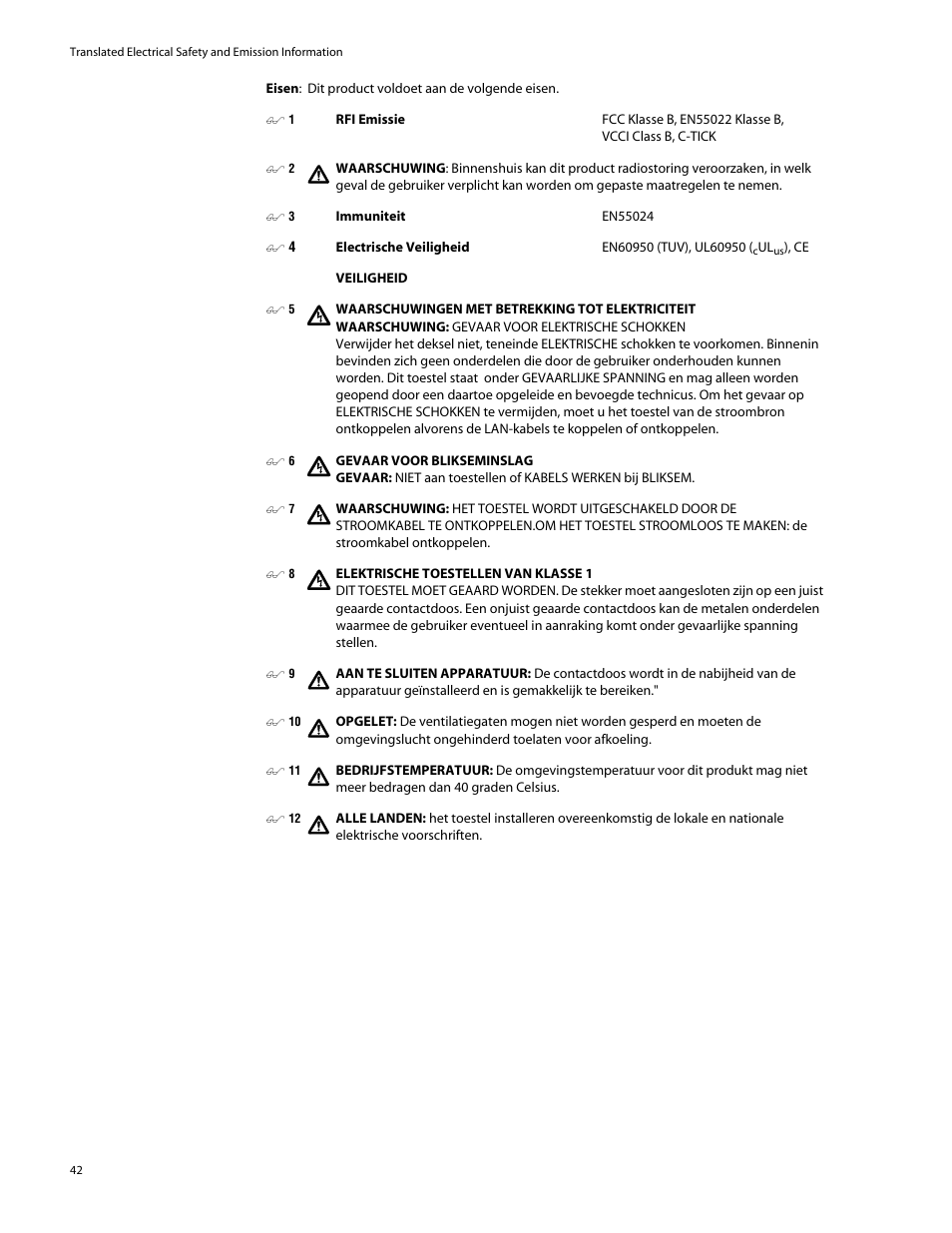 Allied Telesis AT-GS905 User Manual | Page 42 / 49