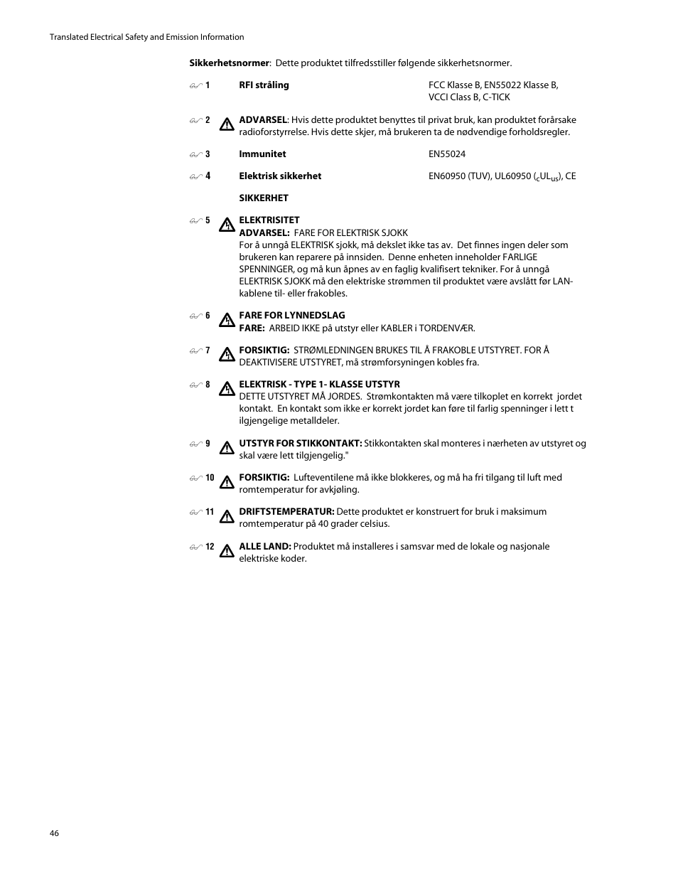 Allied Telesis AT-GS905 User Manual | Page 46 / 49