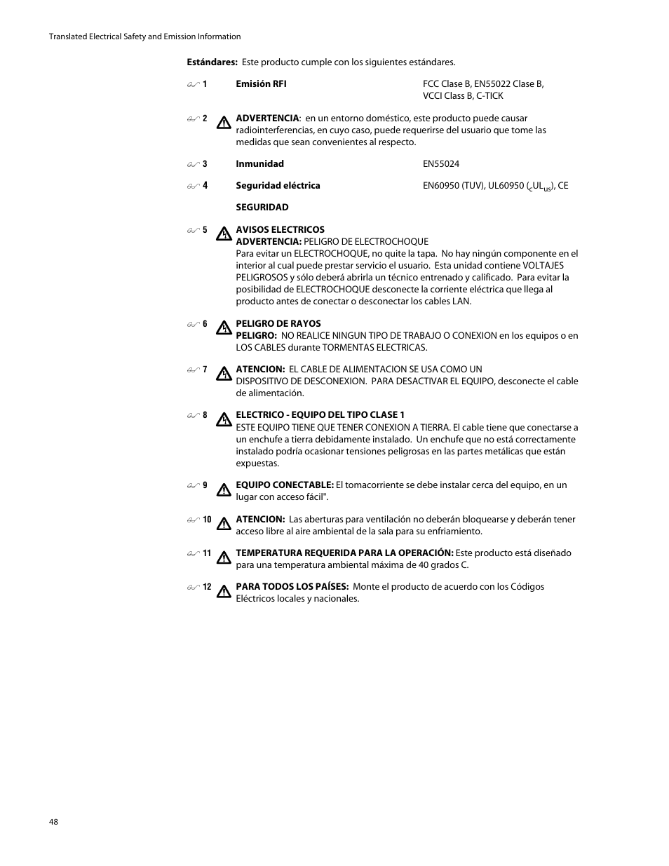 Allied Telesis AT-GS905 User Manual | Page 48 / 49