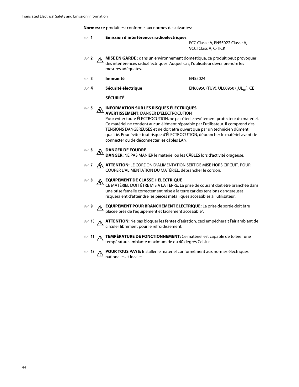 Allied Telesis AT-GS924 User Manual | Page 44 / 50