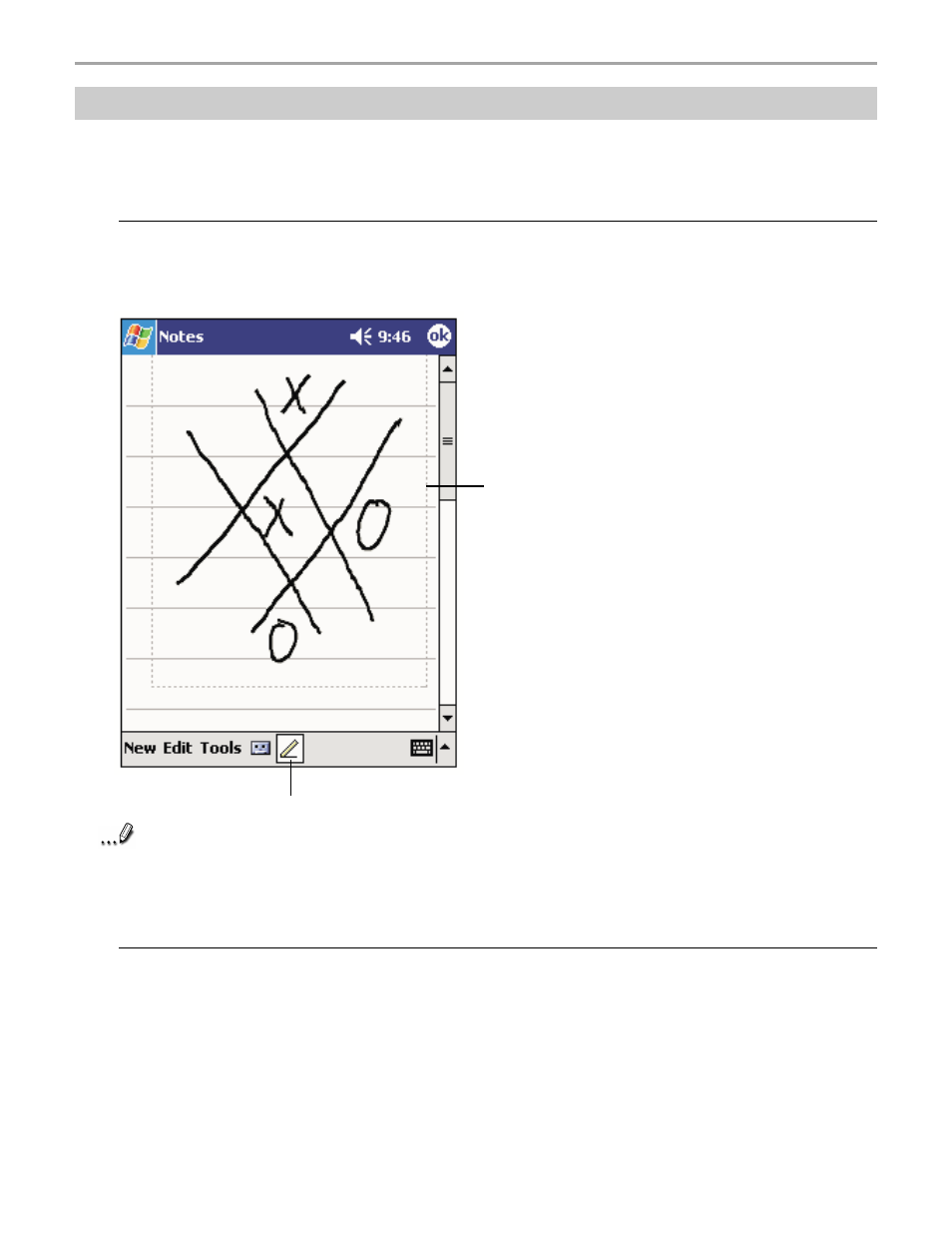 43 drawing on the screen | Audiovox Pocket PC User Manual | Page 43 / 154