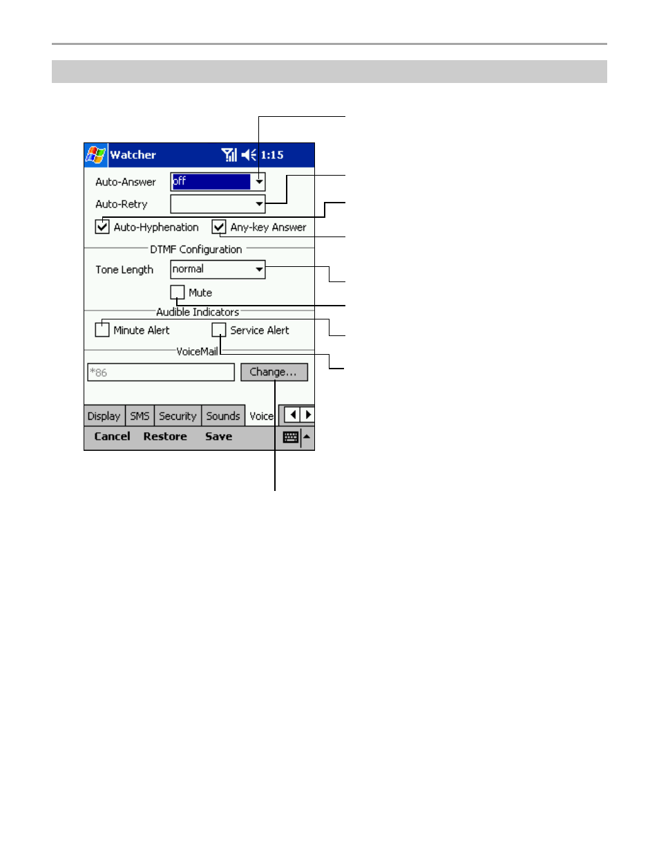 Voice | Audiovox Pocket PC User Manual | Page 77 / 154
