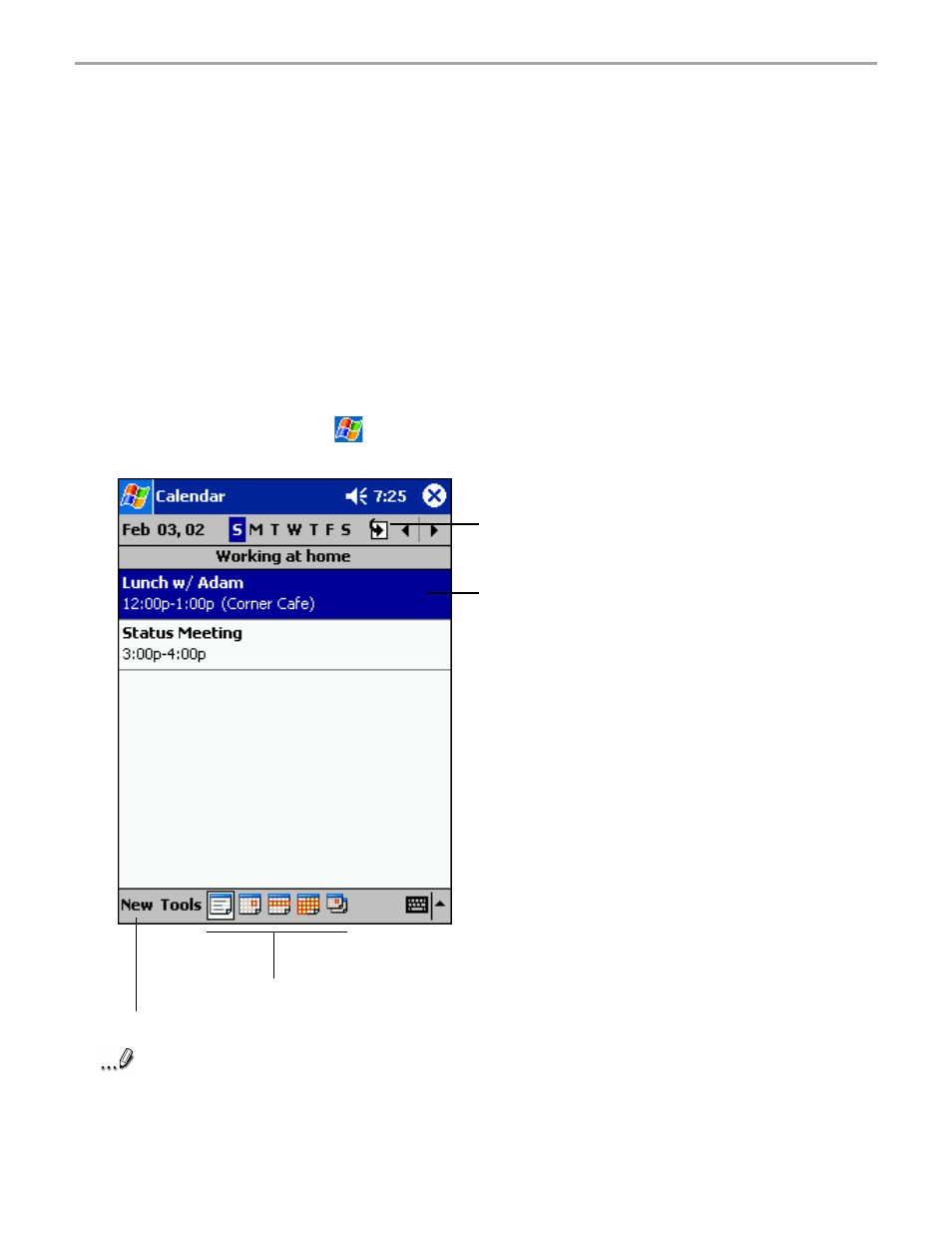 Calendar: scheduling appointments and meetings | Audiovox Pocket PC User Manual | Page 90 / 154