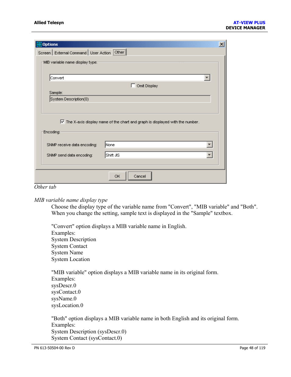 Allied Telesis AT-VIEW PLUS 2.4 DEVICE MANAGER User Manual | Page 48 / 119
