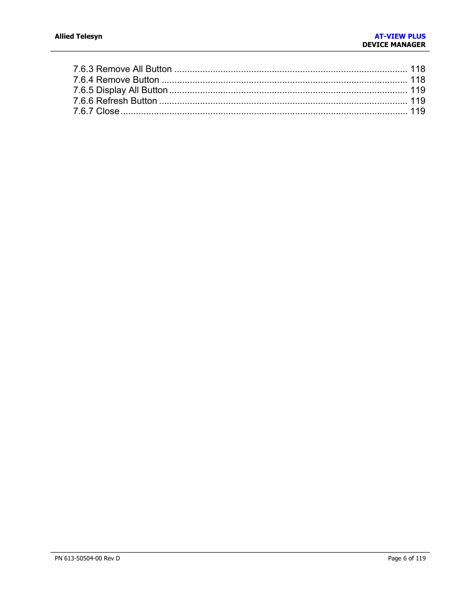 Allied Telesis AT-VIEW PLUS 2.4 DEVICE MANAGER User Manual | Page 6 / 119