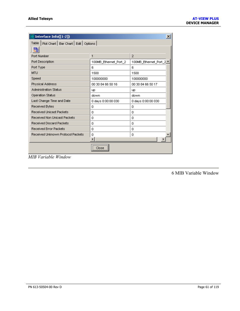 Allied Telesis AT-VIEW PLUS 2.4 DEVICE MANAGER User Manual | Page 61 / 119
