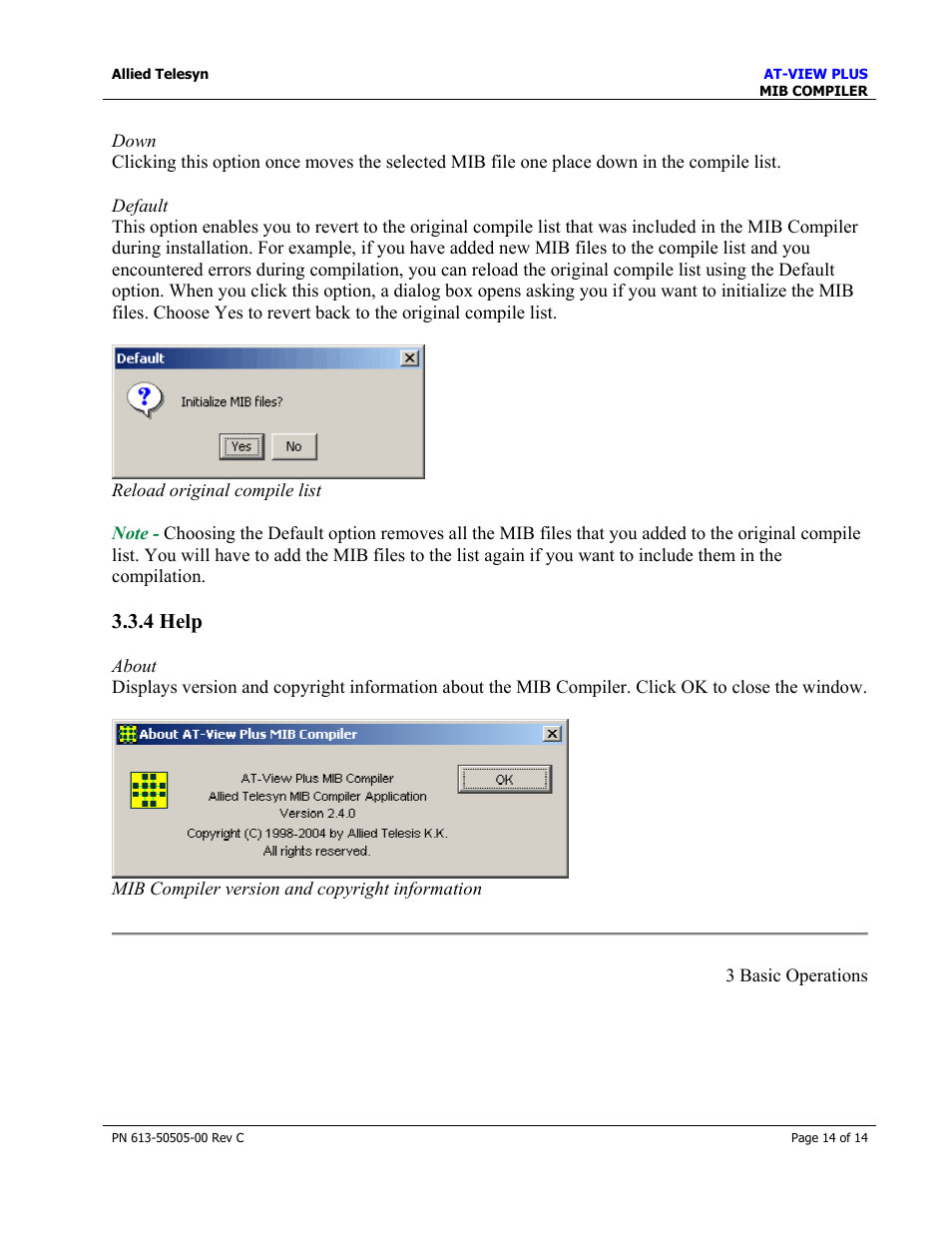4 help | Allied Telesis AT-VIEW PLUS 2.4 MIB COMPILER User Manual | Page 14 / 14