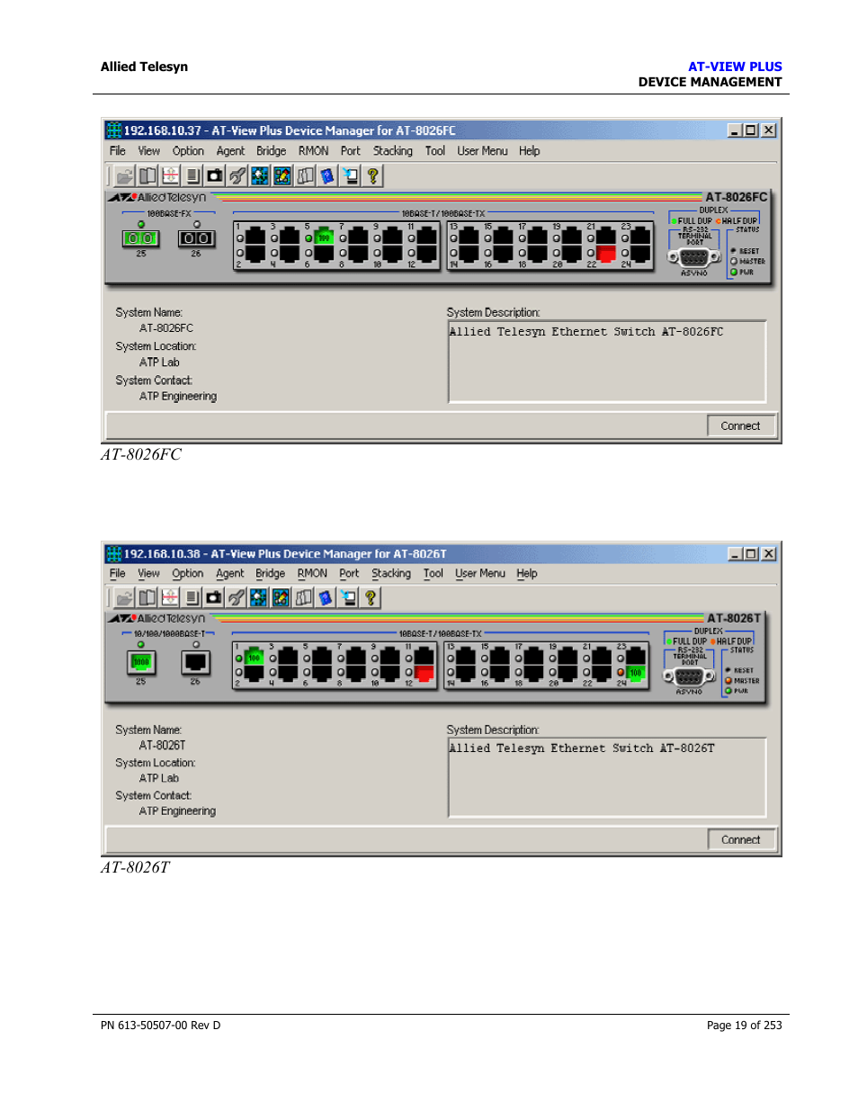 Allied Telesis AT-VIEW PLUS 2.4 DEVICE MANAGEMENT User Manual | Page 19 / 253