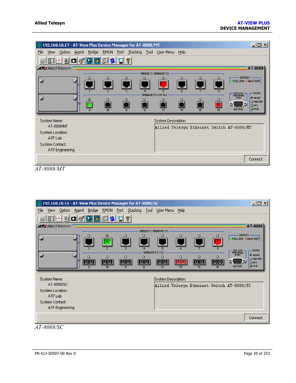 Allied Telesis AT-VIEW PLUS 2.4 DEVICE MANAGEMENT User Manual | Page 20 / 253