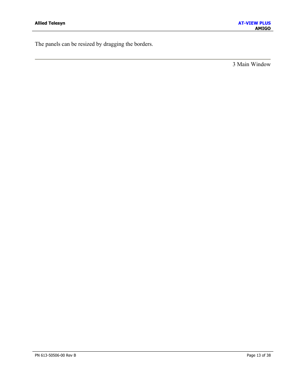 Allied Telesis AT-VIEW PLUS 2.4 AMIGO User Manual | Page 13 / 38