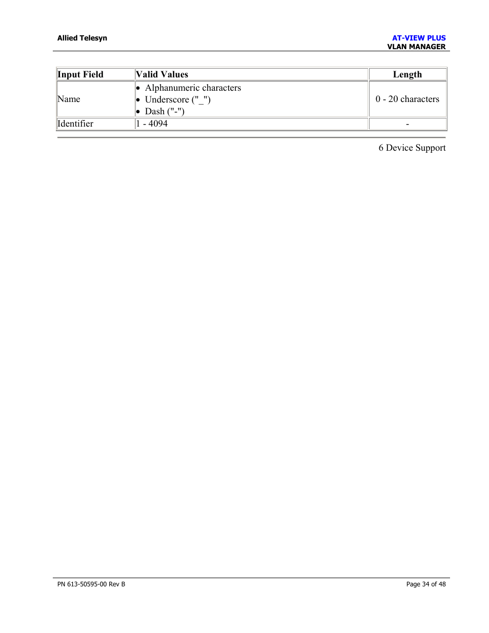 Allied Telesis AT-VIEW PLUS 2.4 VLAN MANAGER User Manual | Page 34 / 48